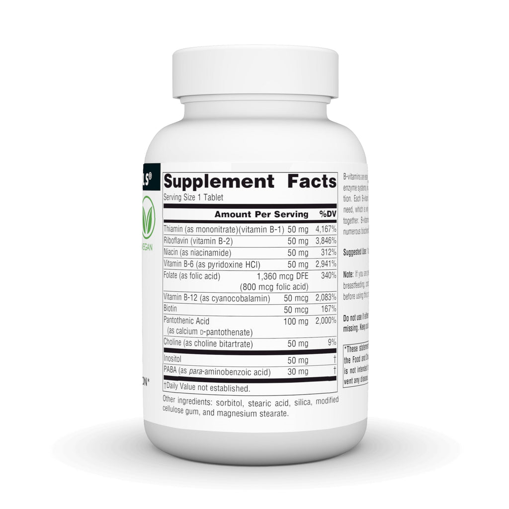 Source Naturals B-50 Complex Vitamin B - 100 Vegan Tablets - image 3