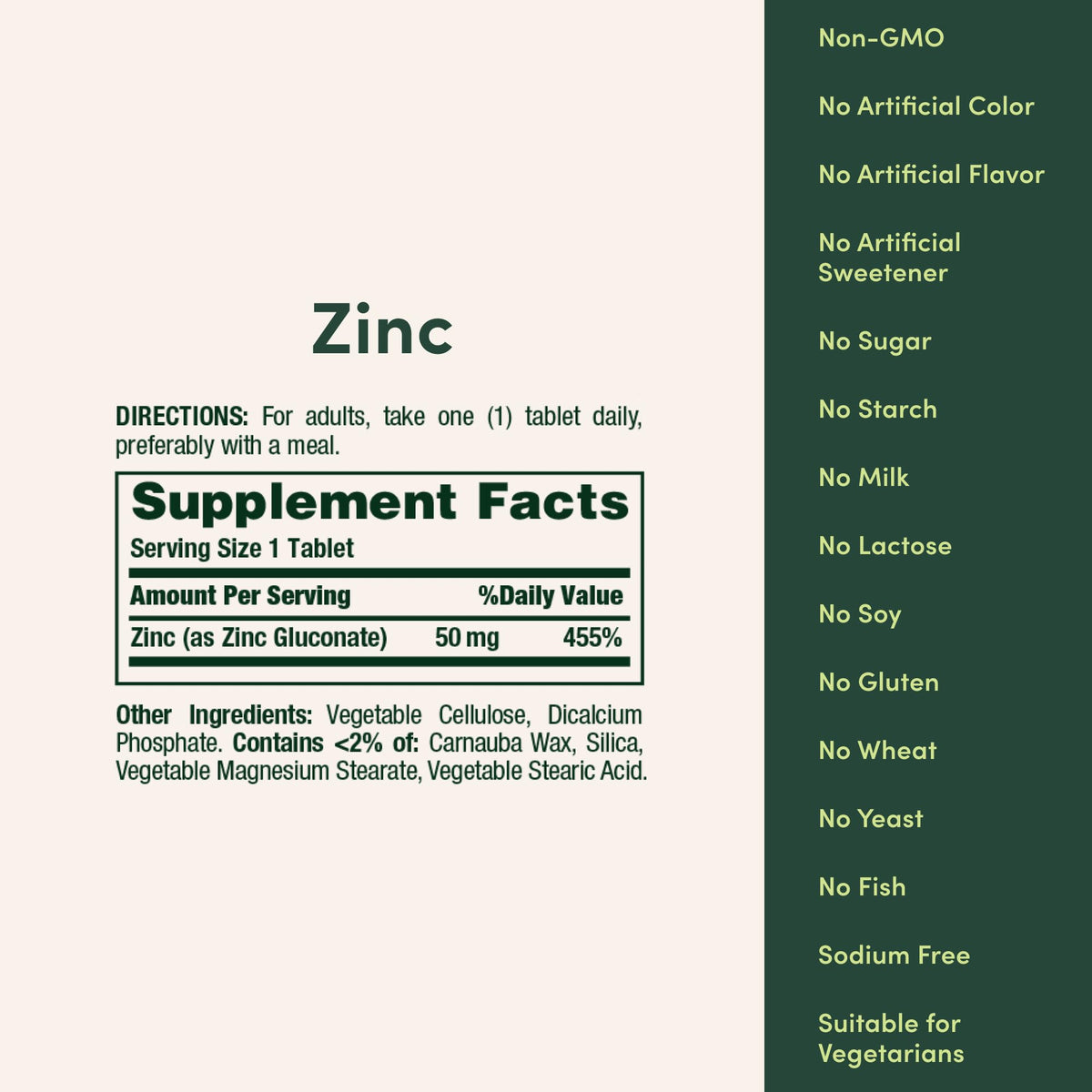 Nature's Bounty Zinc 50mg - 250 Caplets - image 5