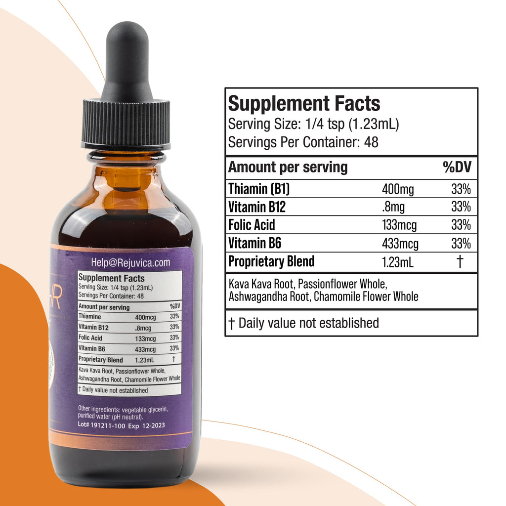 Rejuvica Health Advanced Mood Support Supplement - Liquid Delivery