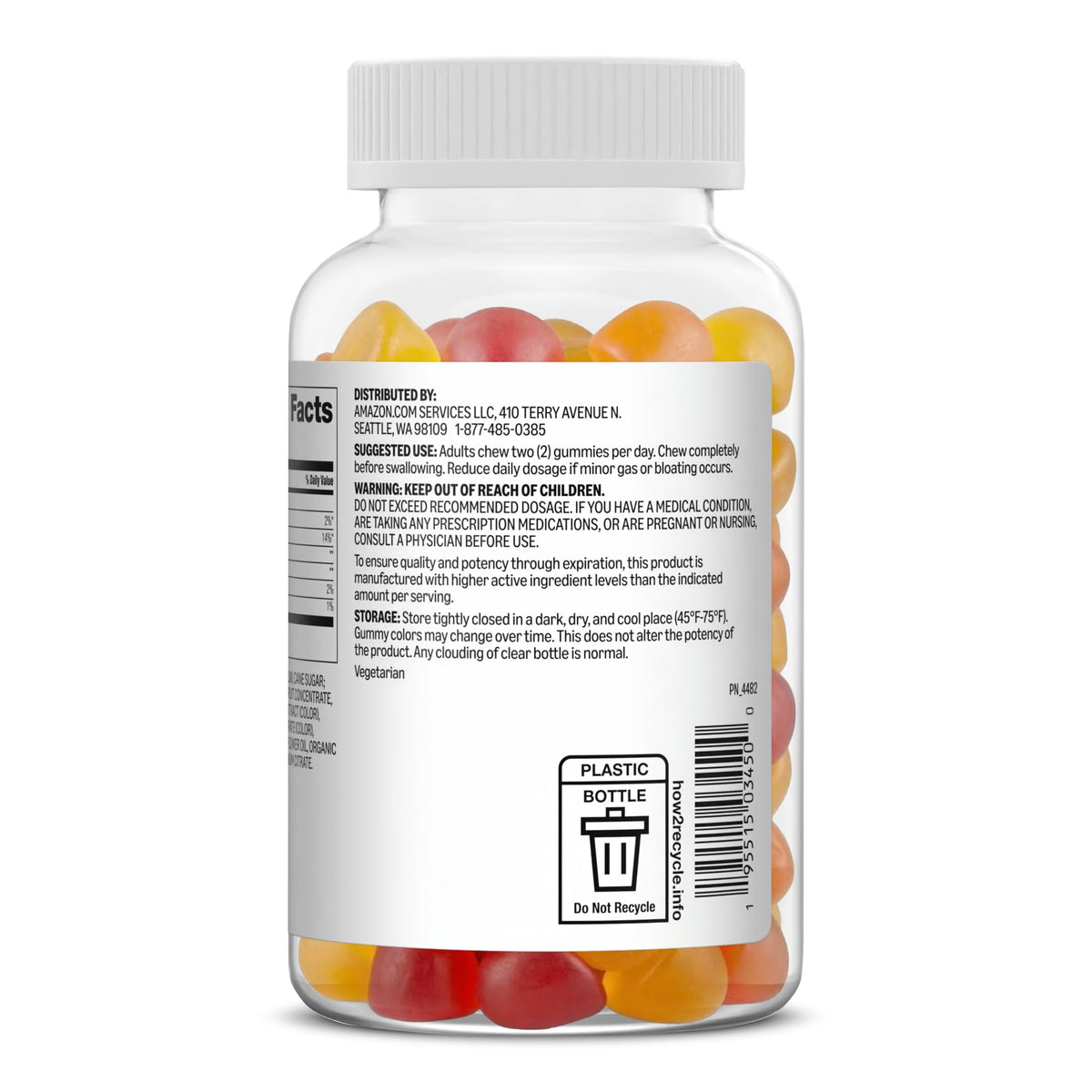 Amazon Basics Fiber 4g Gummy for Digestive Health - 90 Gummies - image 7
