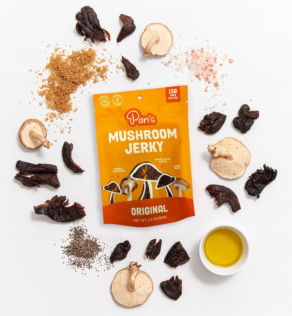 Pan's Mushroom Jerky Shiitake Original Flavour - 2.2 oz - image 5