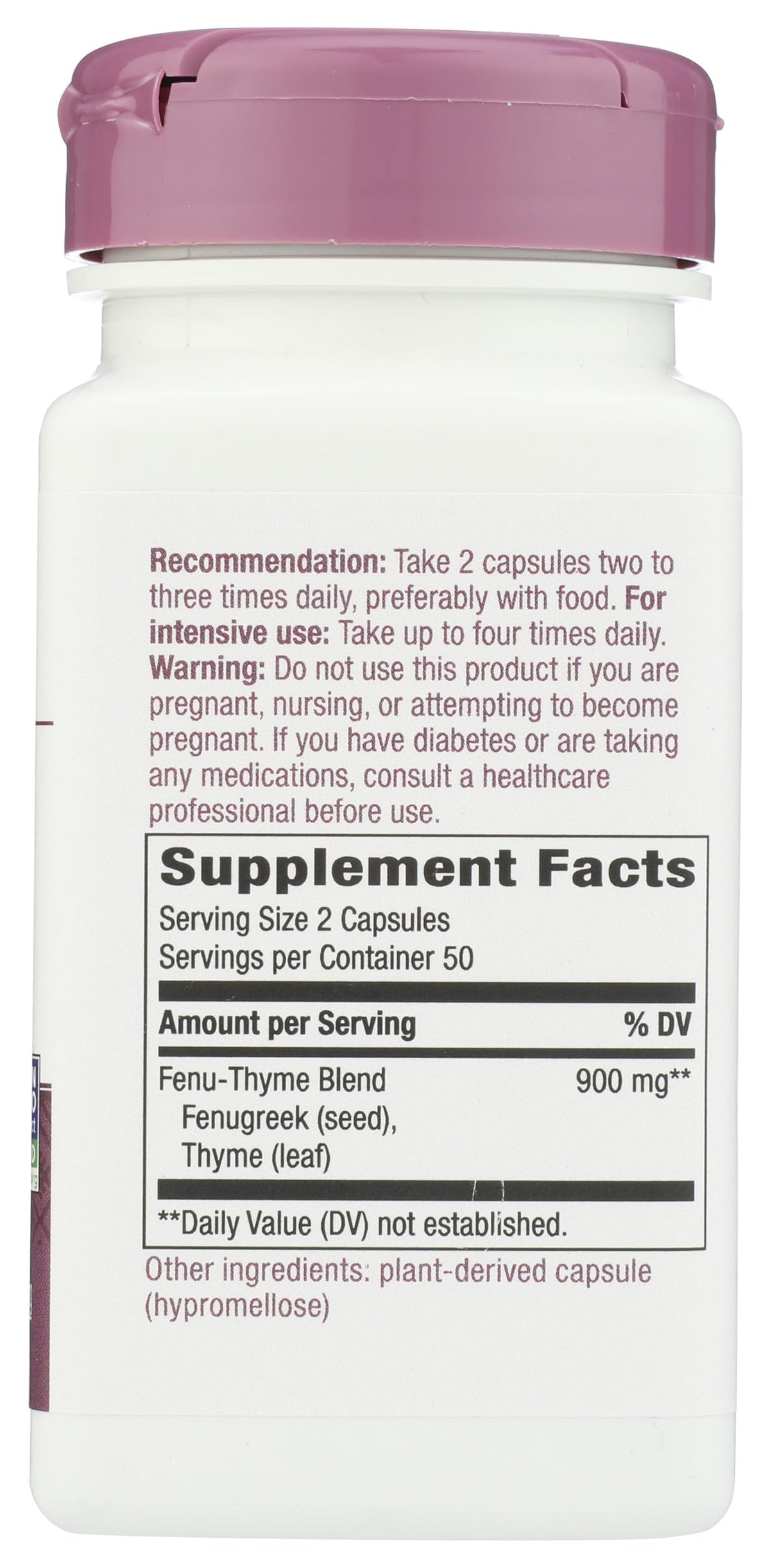 Nature's Way Fenu-Thyme Digestive Support - 100 Vegetarian Capsules - image 7