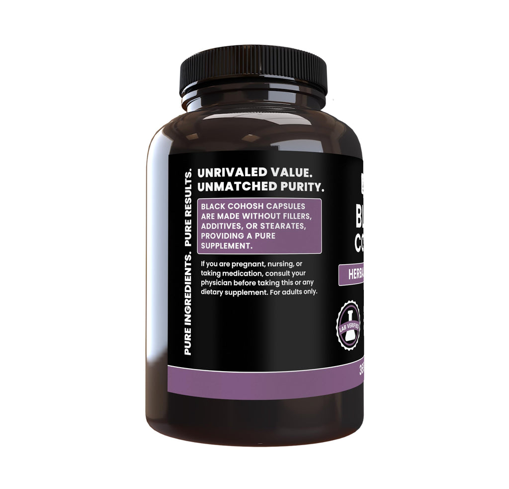 PURE ORIGINAL INGREDIENTS Black Cohosh No Magnesium Or Rice Fillers