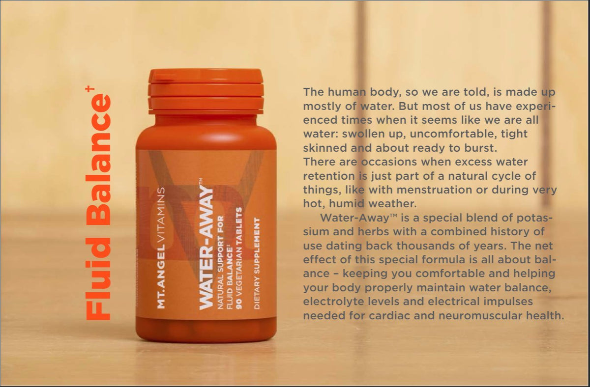 Mt. Angel Vitamins Water-Away Fluid Balance - 90 Vegetarian Tablets - image 3