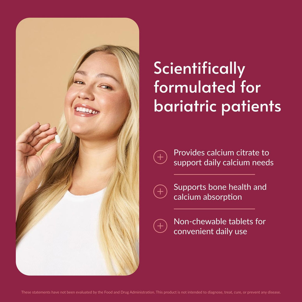Bariatric Advantage Calcium Citrate Non Chewable - 180 Tablets - image 2
