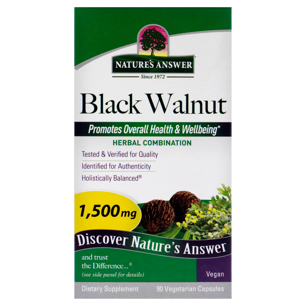 Nature's Answer Black Walnut Complex Vegetarian Capsules - 90 Count - image 2