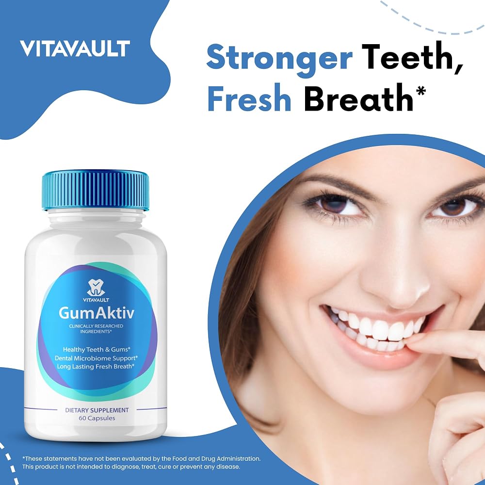 Vitavault GumAktiv Capsules Dental & Gum Health - 300 Capsules - image 4