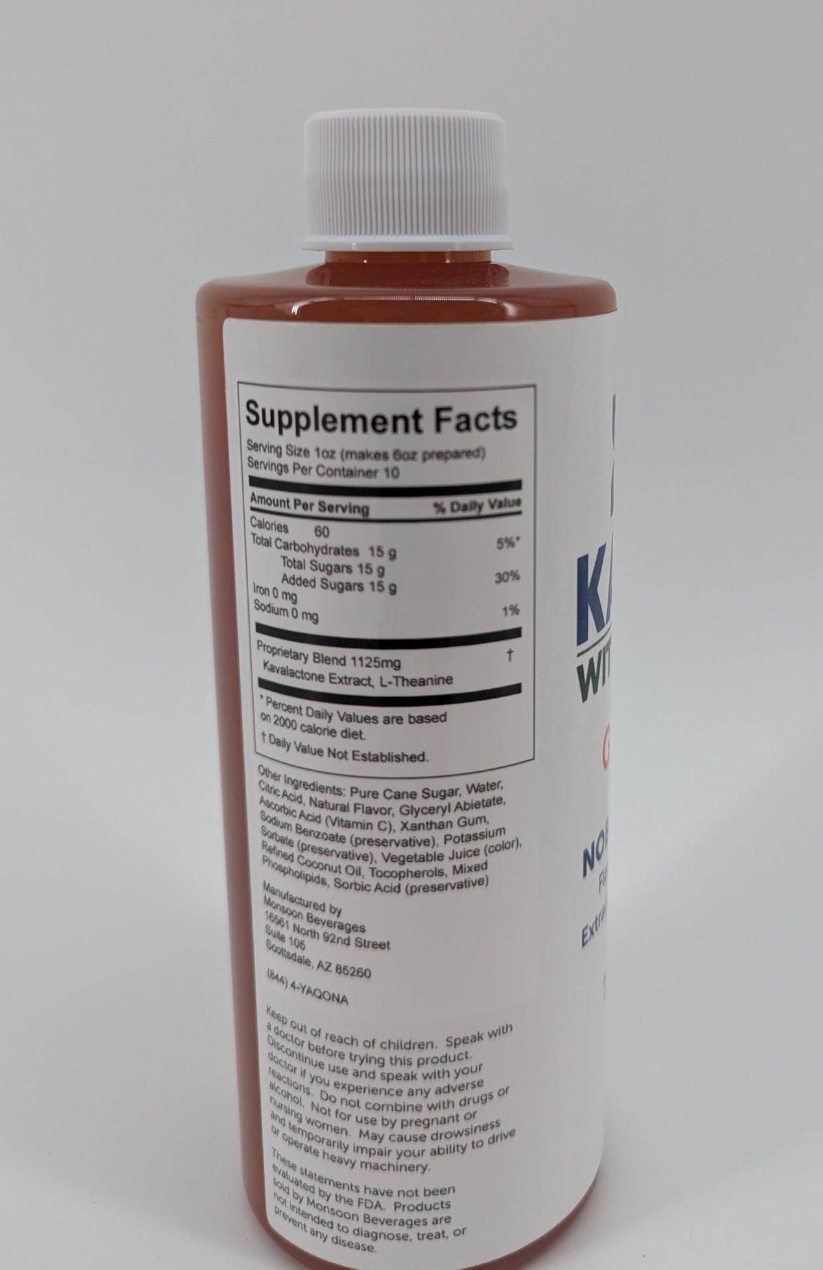 Kalm with Kava Concentrate Guava Flavour - 10 Fl Oz - image 2