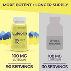 LongLifeNutri Luteolin 100mg Supplement - 180 Vegetarian Capsules - image 3