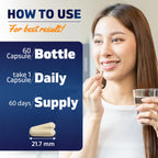 Vitamatic Lactoferrin 250mg Immune Support - 60 Vegetable Capsules - image 3