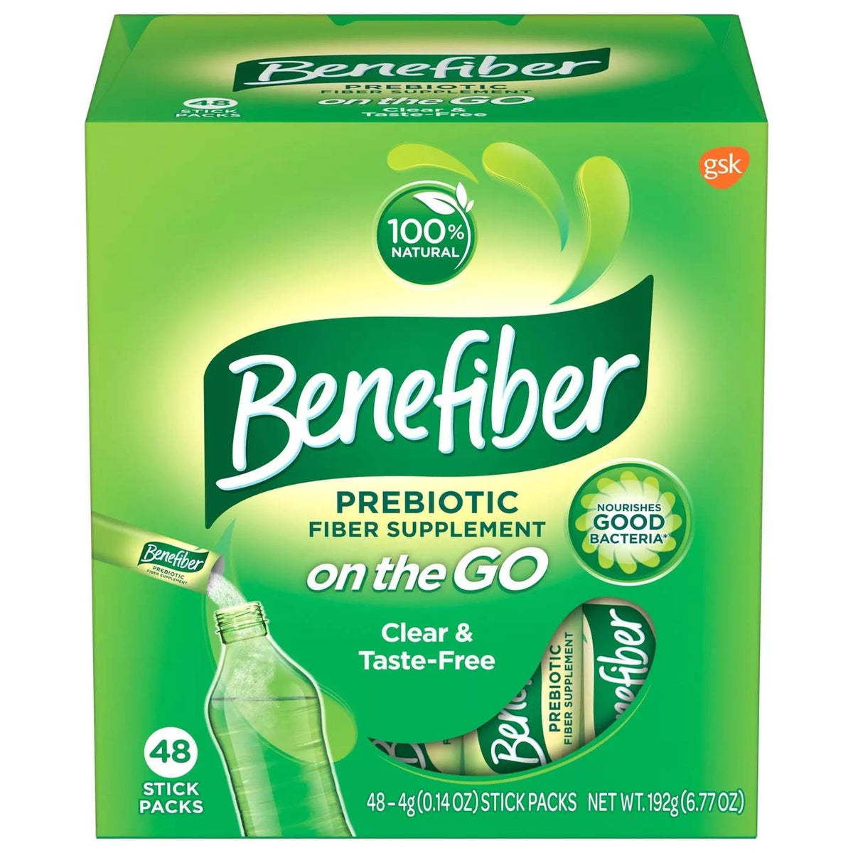 Benefiber Prebiotic Fiber Sticks - 48 Packets
