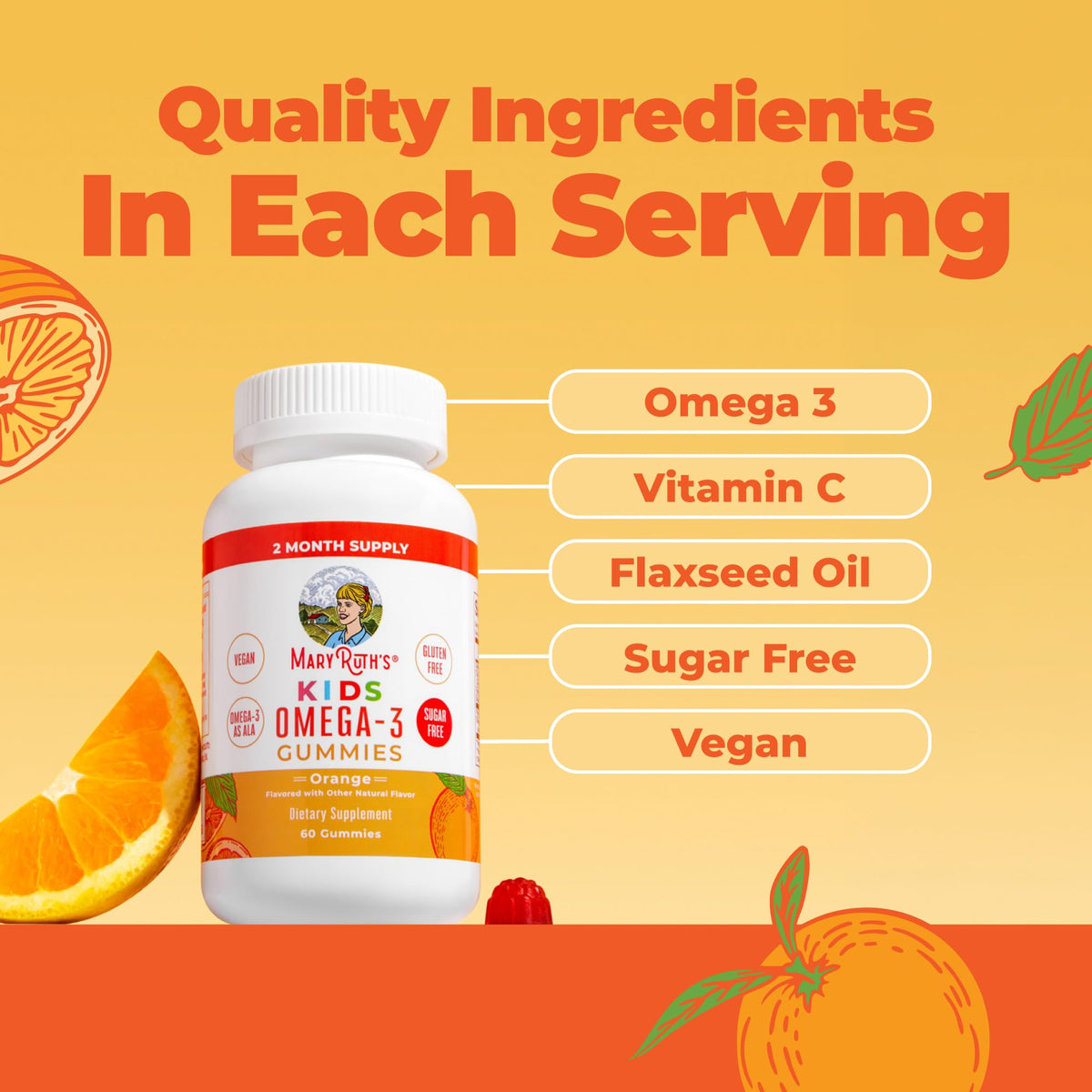 MARYRUTH'S Omega 3 Gummies