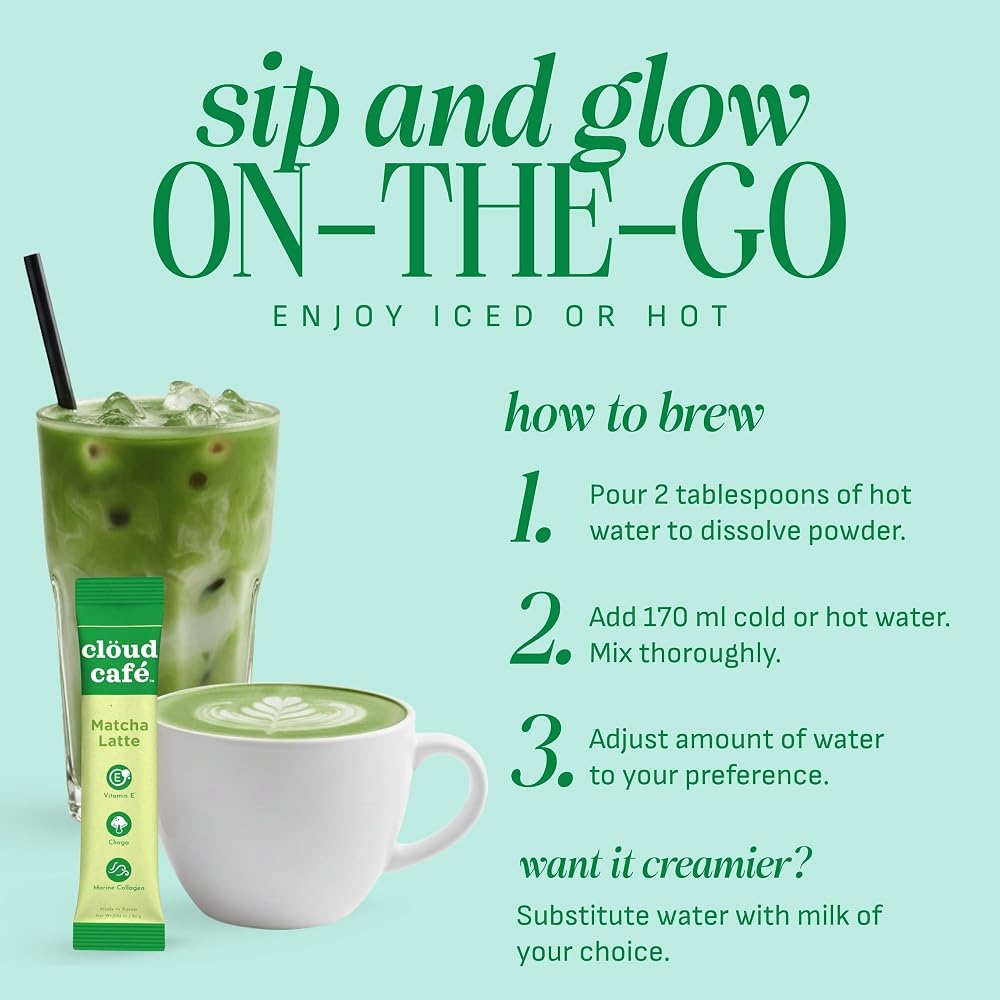 Clöud Café Collagen Infused Tea Powder