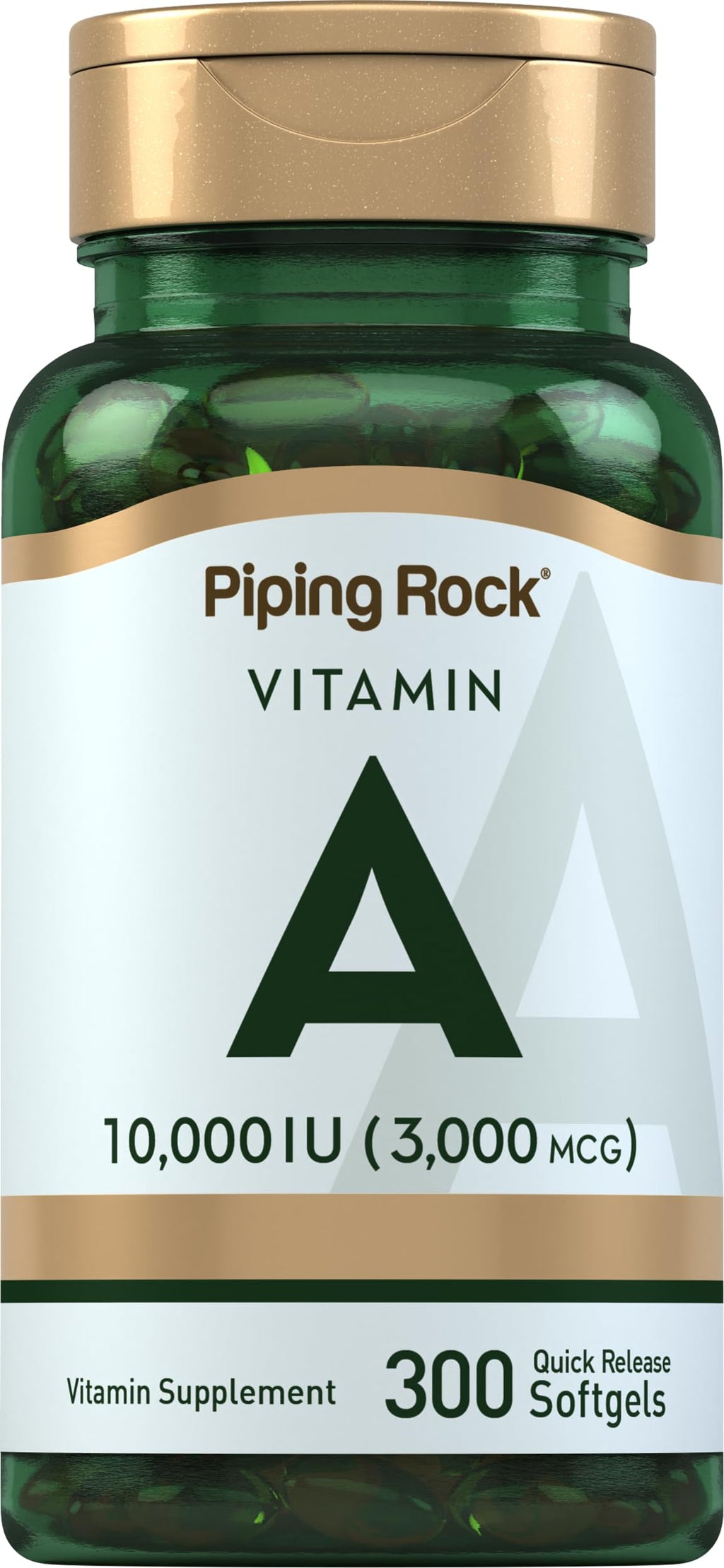 Piping Rock Vitamin A 10000 IU - 300 Softgels
