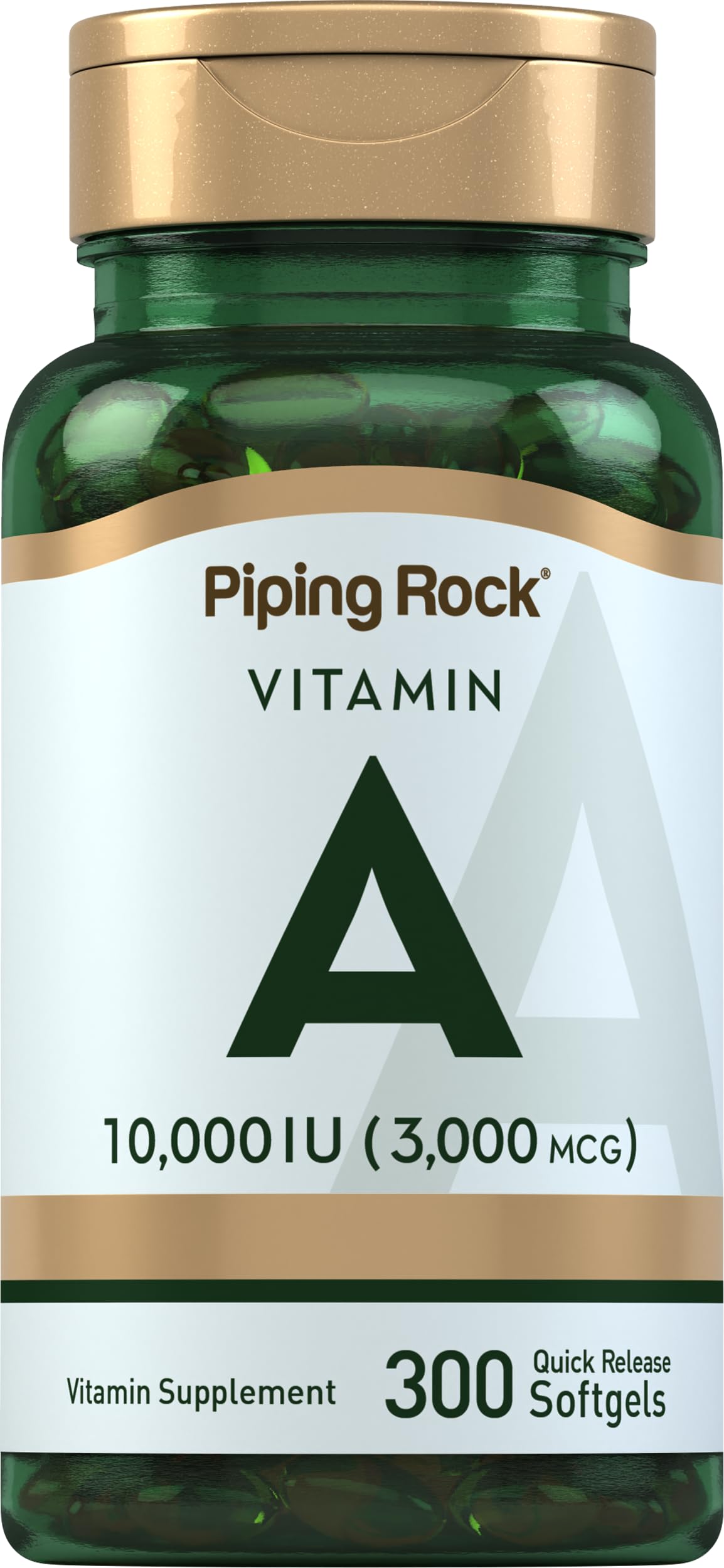 Piping Rock Vitamin A 10000 IU - 300 Softgels