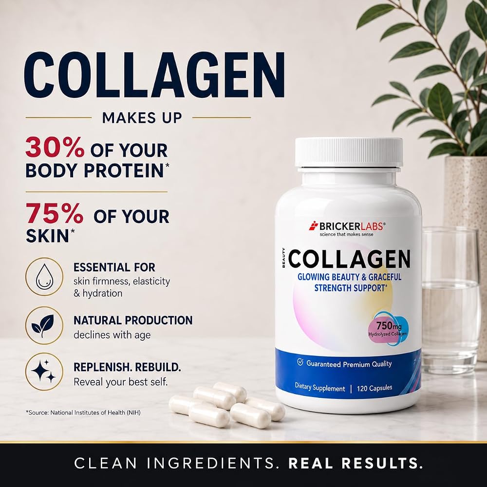 Bricker Labs Collagen Type I & III Hydrolyzed - 120 Capsules - image 6