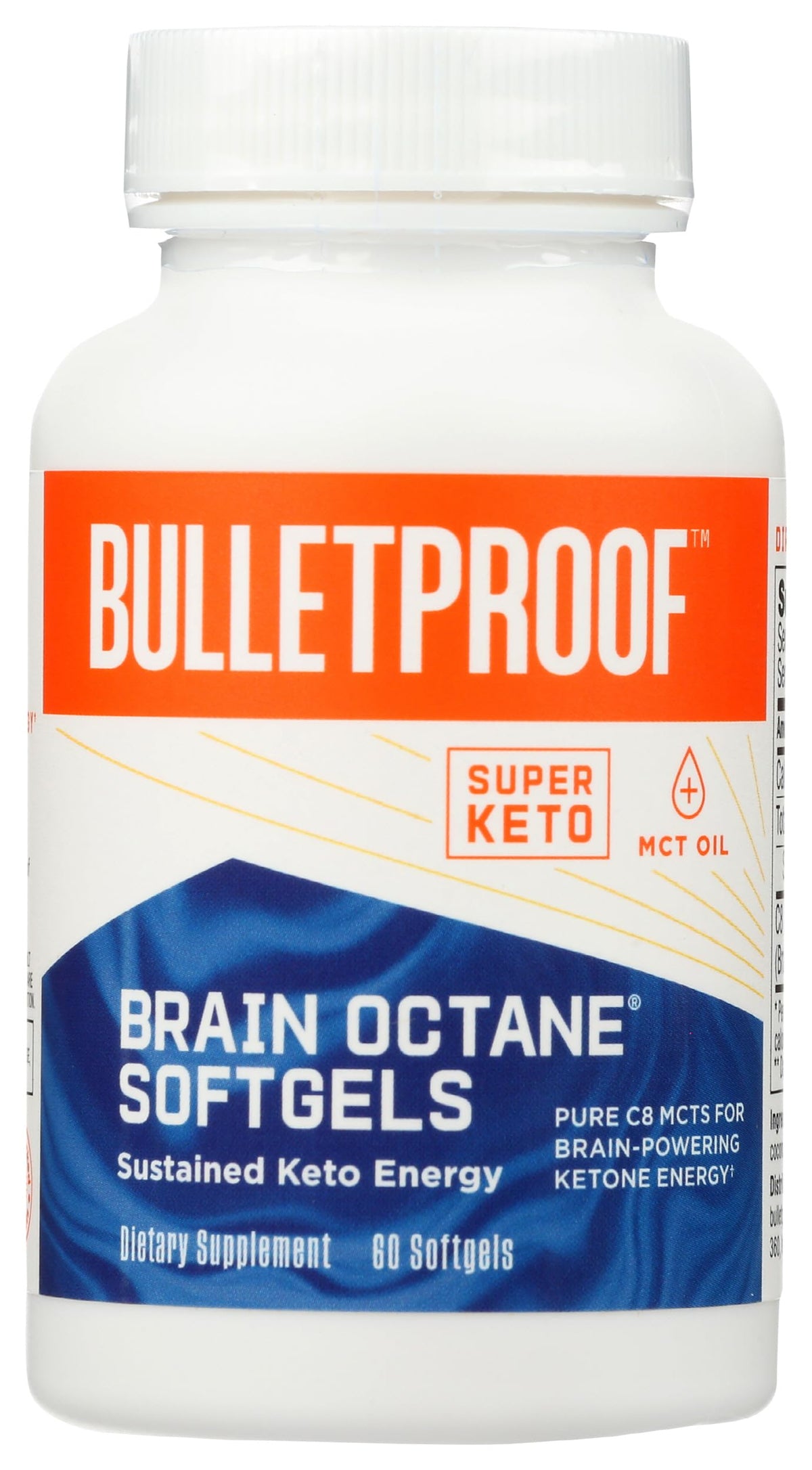Bulletproof Brain Octane C8 MCT Oil Softgels - 60 Softgels