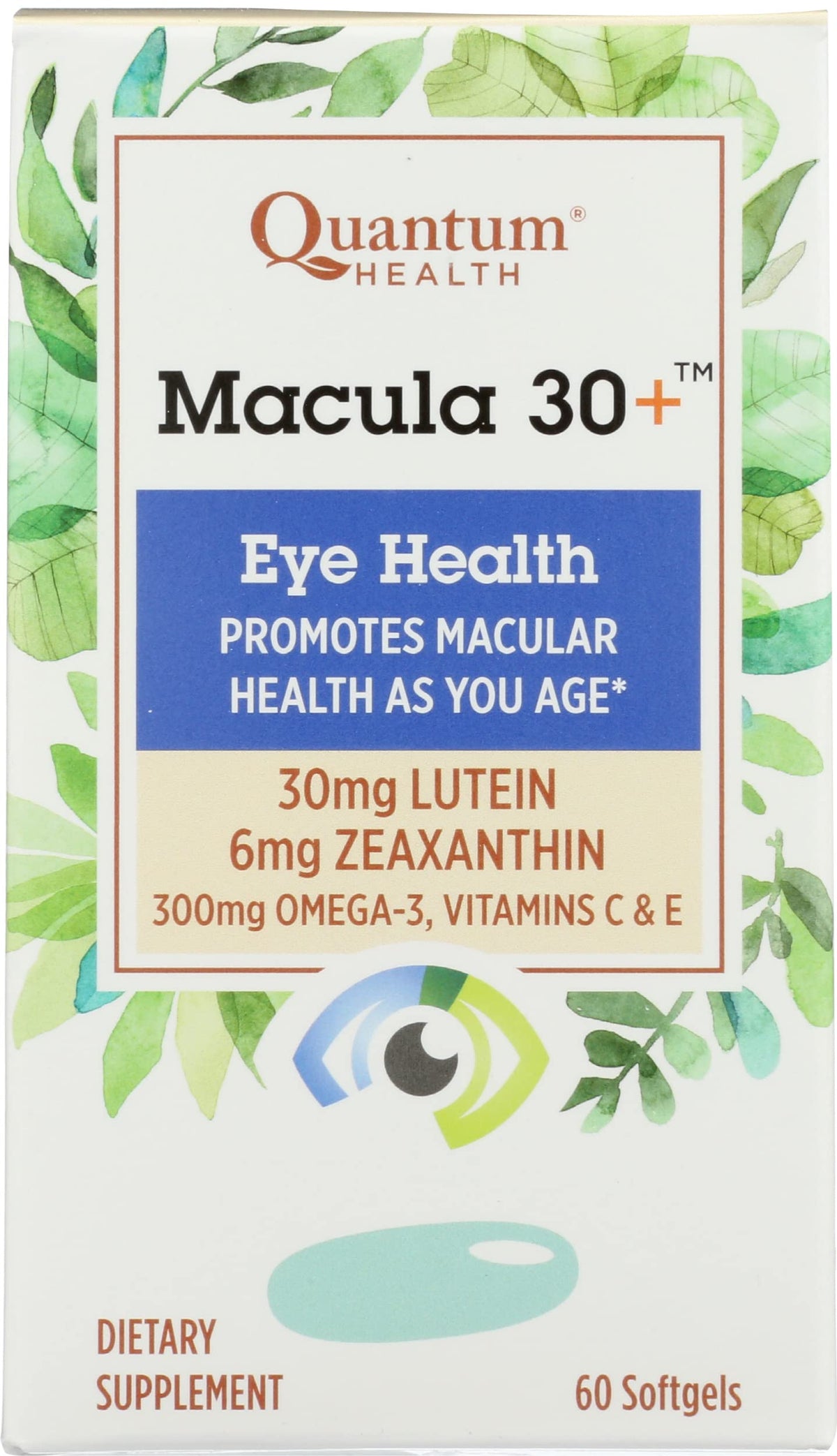 Quantum Health Macula 30+ Eye Health - 60 Softgels