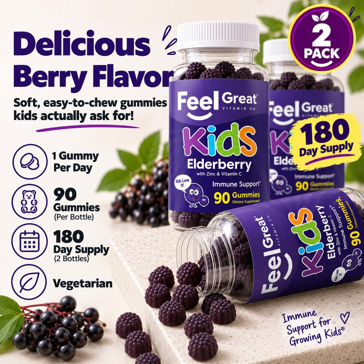 The Feel Great Vitamin Company Feel Great Vitamin Co. Elderberry