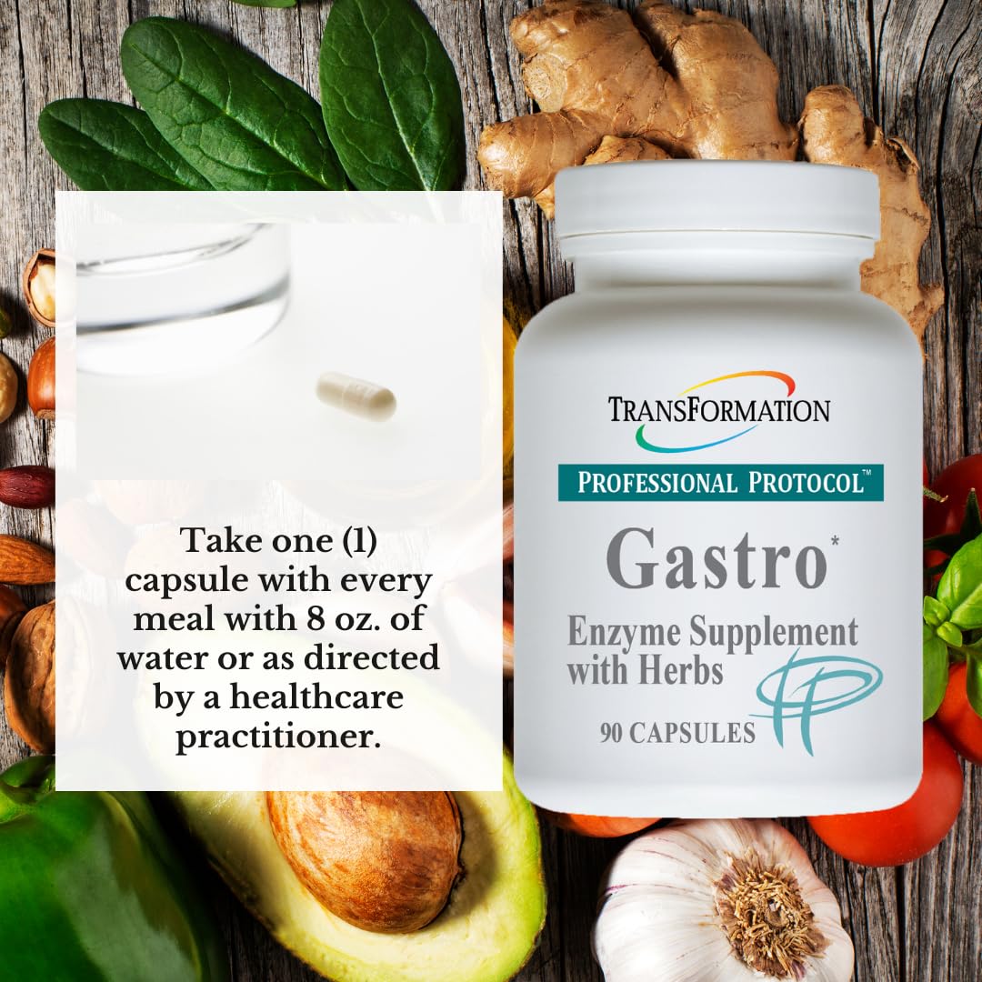 TRANSFORMATION Gastro Enzyme Supplement with Herbal Blend - 90 Capsules - image 3