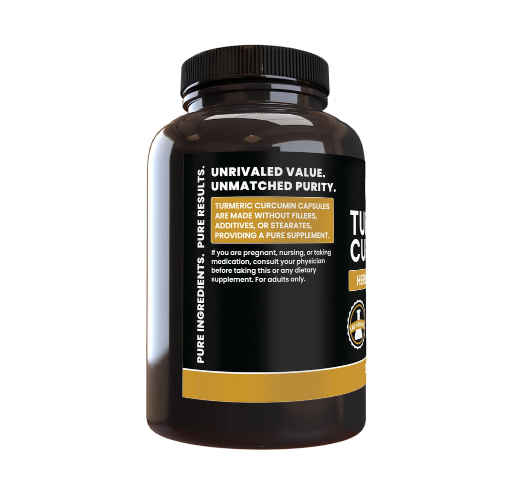 PURE ORIGINAL INGREDIENTS Turmeric Curcumin - 365 Capsules - image 3