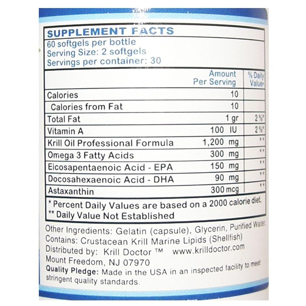 Krill Doctor Antarctic Red Krill Oil - 180 Softgels - image 2