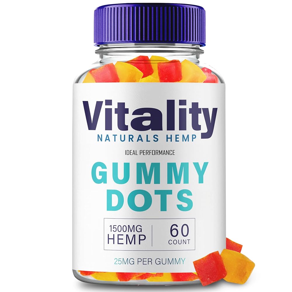 IDEAL PERFORMANCE Vitality Gummy Dots Hemp Gummies - 60 Gummies