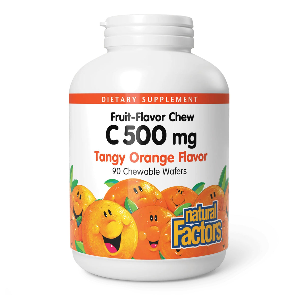 Natural Factors Kids Chewable Vitamin C 500 mg Wafers