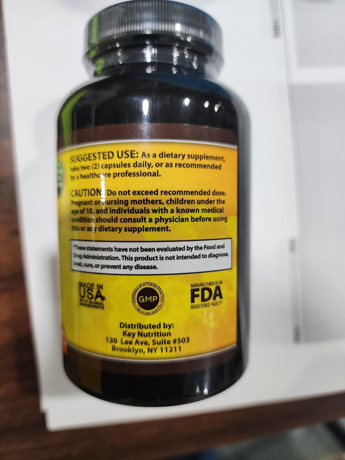 Key Nutrition Turmeric Curcumin Complex with Piperine - 120 Capsules - image 5