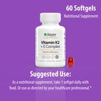Jigsaw Health Vitamin K2 + E Complex for Bone Health - 60 Softgels - image 8