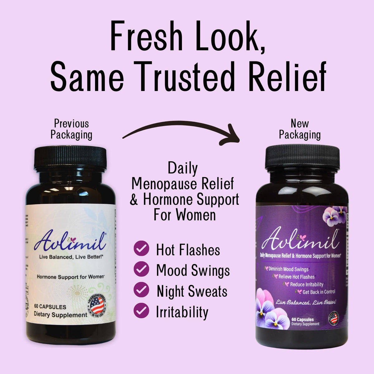 Avlimil Hormone Balance & Menopause Relief - 90 Capsules - image 2