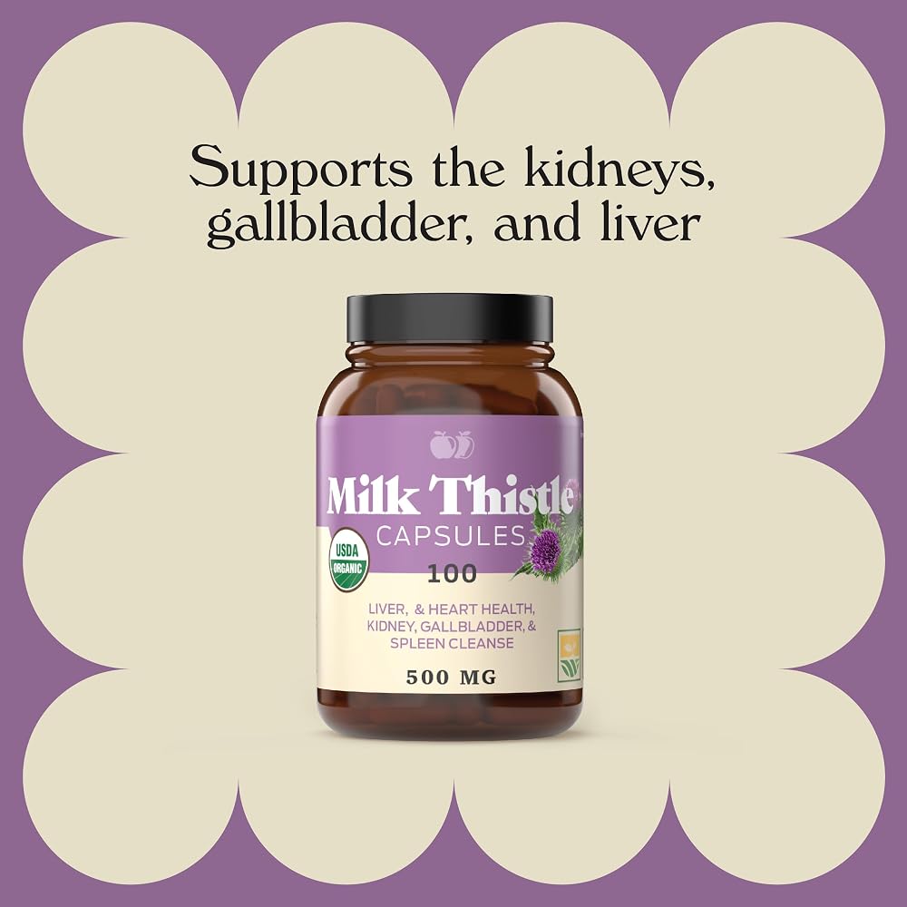 Complete Natural Products Milk Thistle 500mg Capsules - 100 Count - image 3