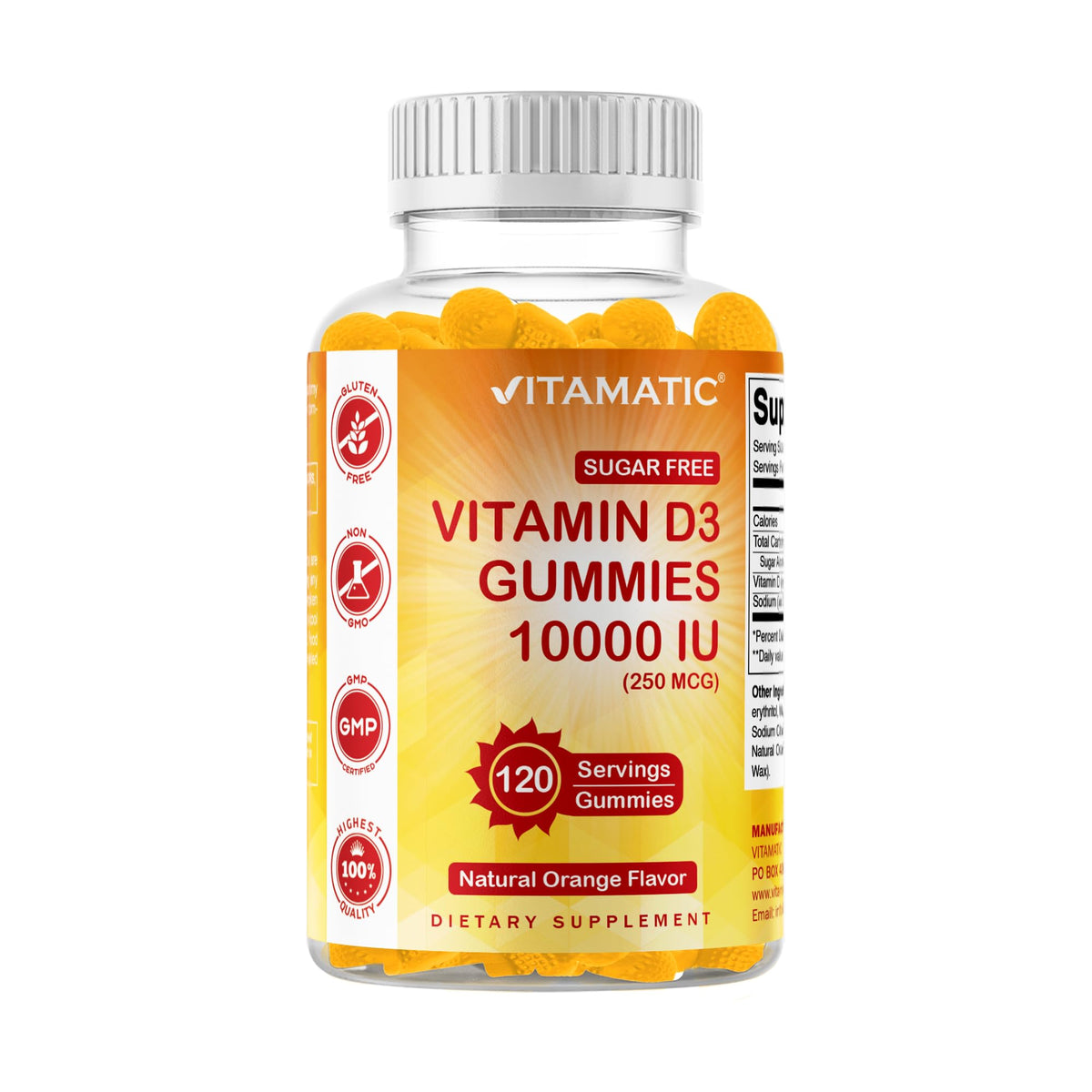 Vitamatic Sugar Free Vitamin D3 50