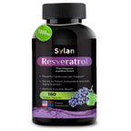 SYLAN Resveratrol Supplement 1000mg - 180 Vegetarian Capsules