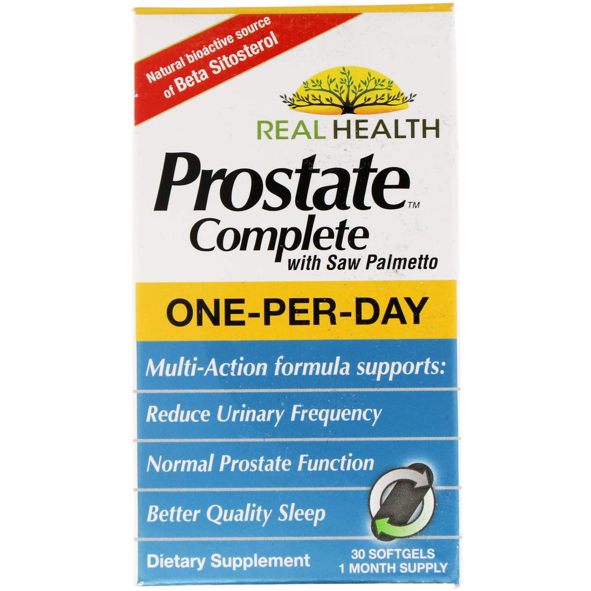 Real Health Prostate Complete Herbal Supplement - 90 Softgels
