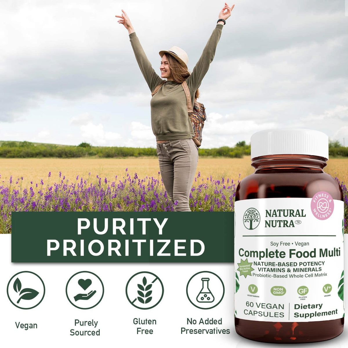 Natural Nutra Whole Food Complete Multivitamin - 60 Capsules - image 4