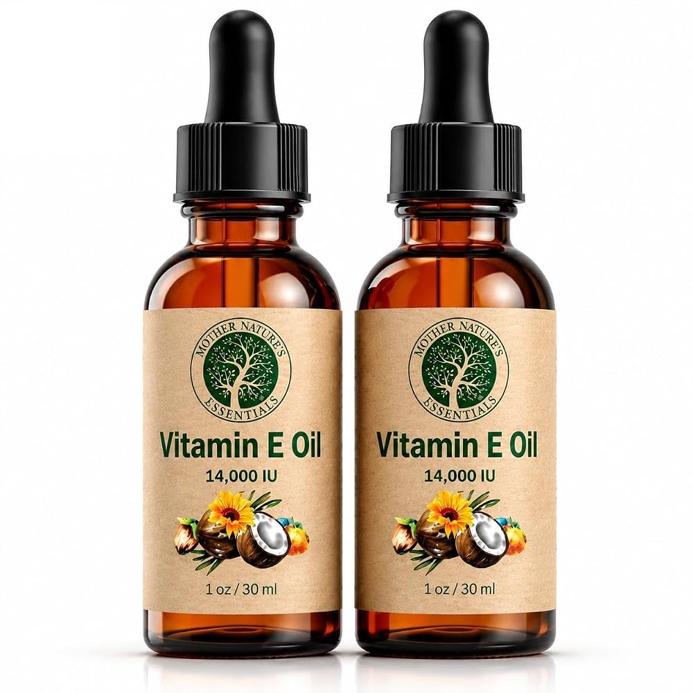 Mother Nature's Essentials Vitamin E Oil for Skin & Face - 2 oz