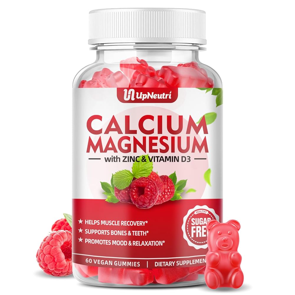 UPNEUTRI Calcium Magnesium Zinc Vitamin D3 Gummies - 60 Count