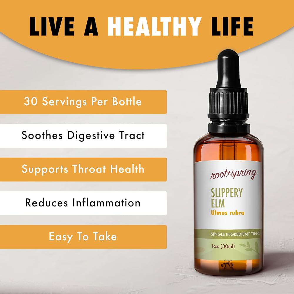 root + spring Slippery Elm Bark Herbal Tincture - 1 oz - image 4