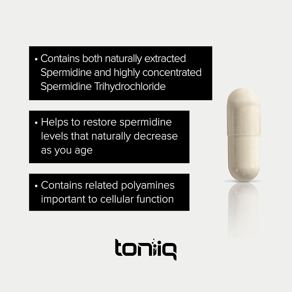 Toniiq Ultra Concentrated Spermidine 22mg - 60 Capsules - image 3