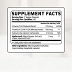 Orgaboom Vitamin D3 K2 Calcium Supplement - 60 Capsules - image 6