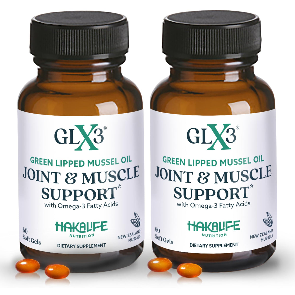 HAKA Life Nutrition GLX3 Joint Support Extra Strength Omega-3