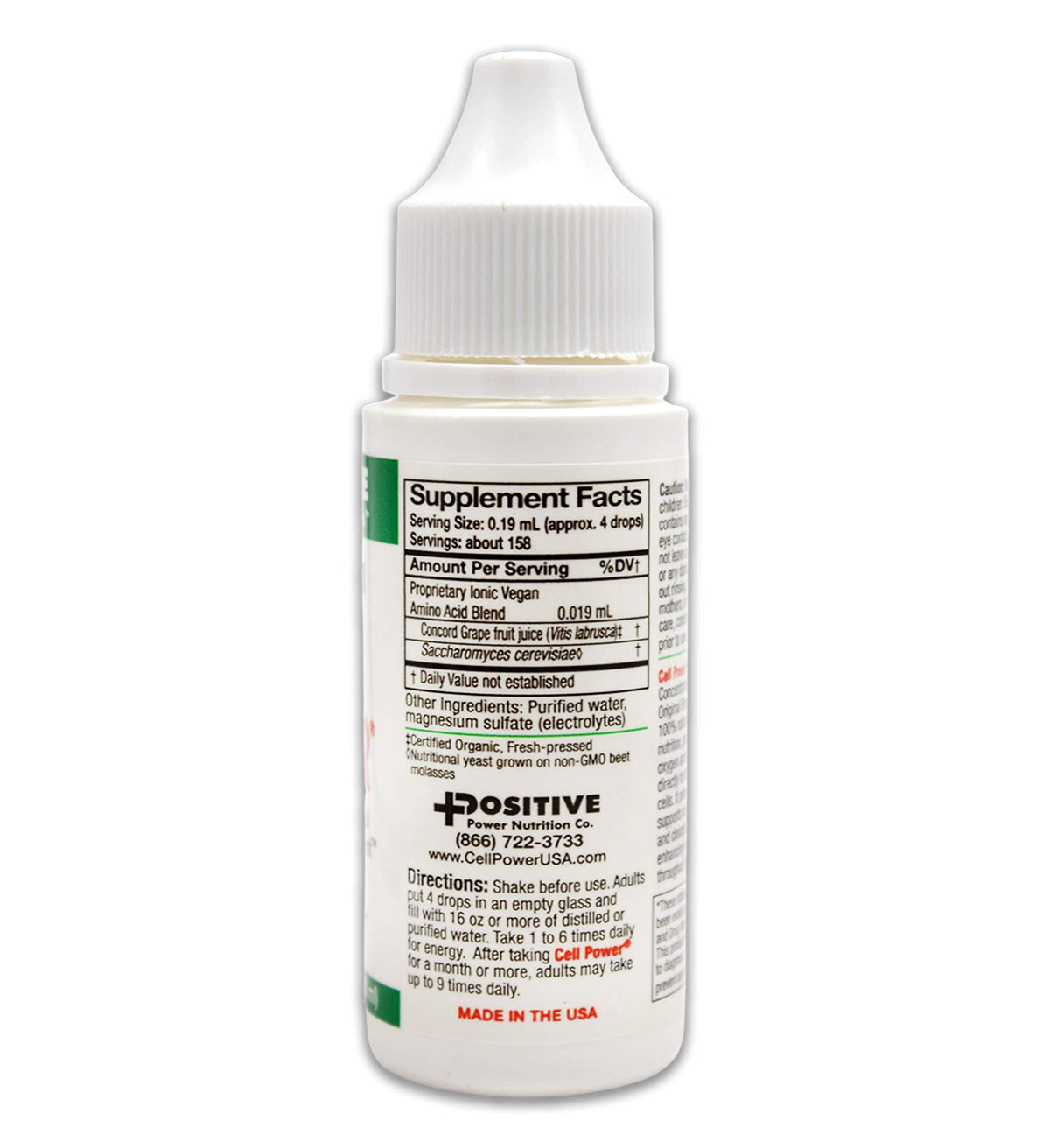 Positive Power Nutritionals Cell Power Liquid Concentrate - 3 x 1 oz - image 2