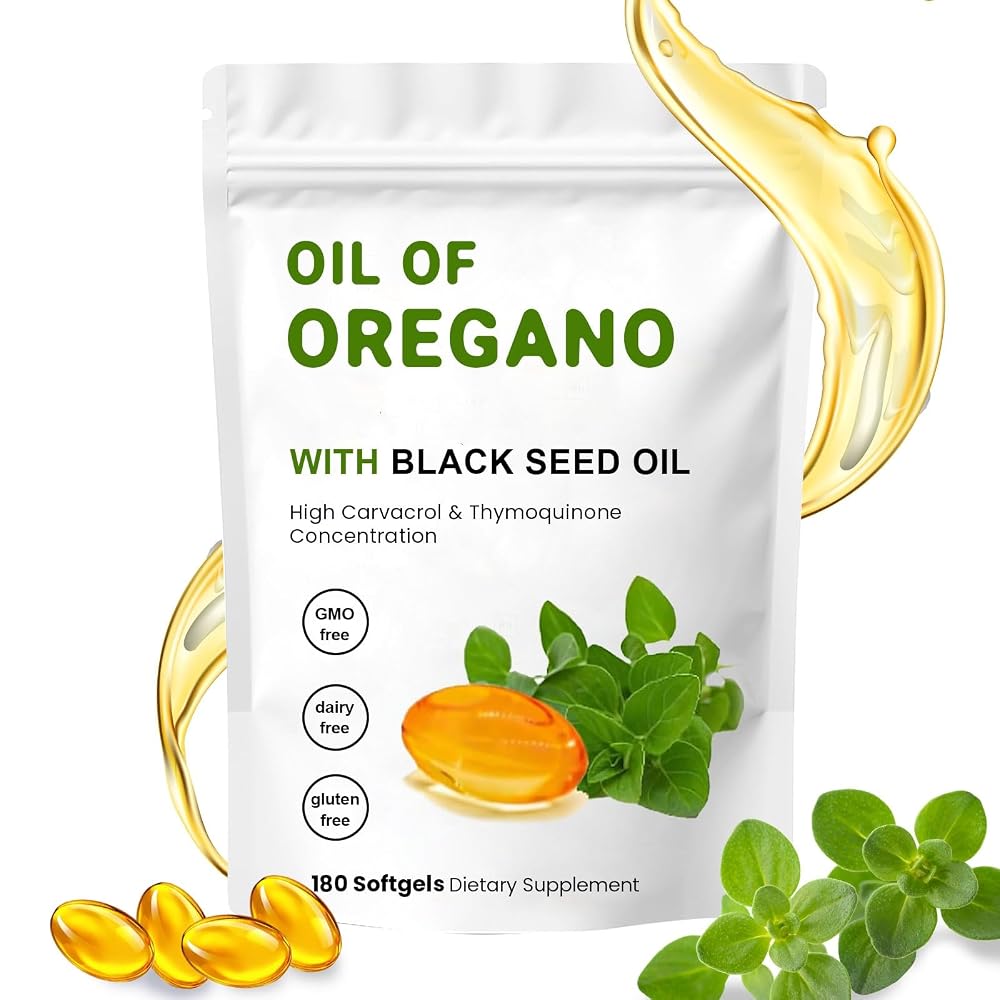 YKJHCSL 2-in-1 Oil of Oregano Softgels