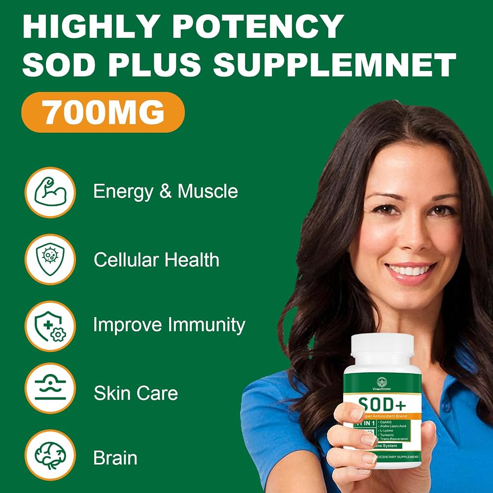 VITACRLLYNMN 700mg Superoxide Dismutase Antioxidant - 60 Capsules - image 4