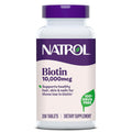 Natrol Biotin 10000mcg for Healthy Hair, Skin & Nails - 200 Tablets