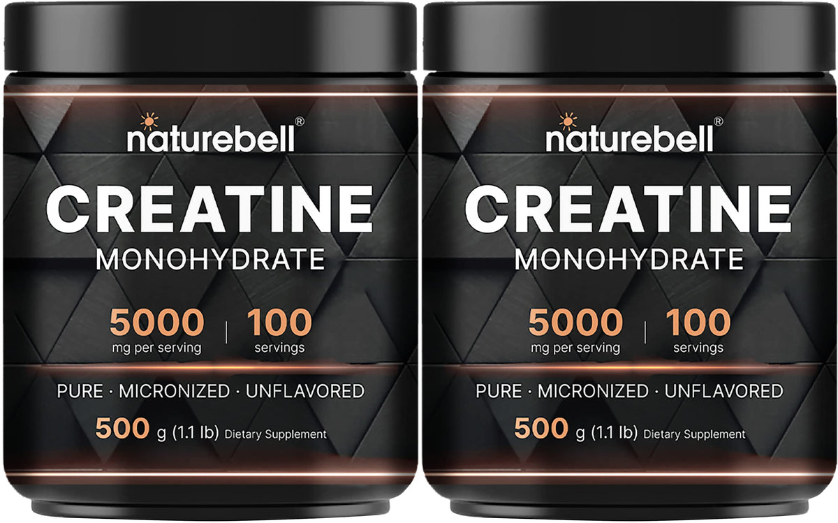 NatureBell Instant Creatine Monohydrate Powder 5,000mg Per Serving