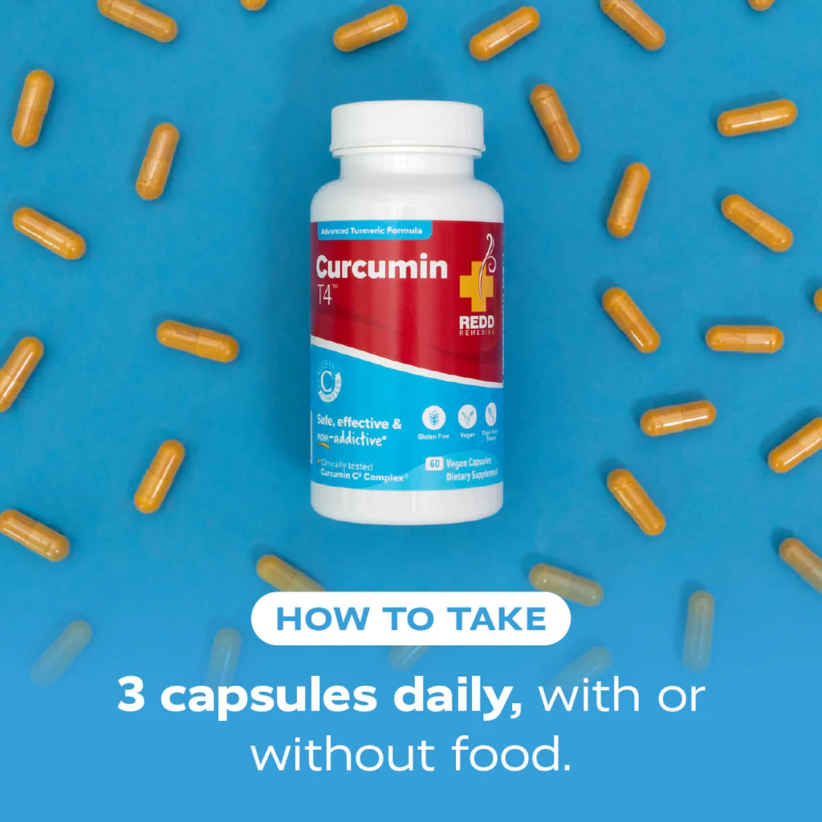 Redd Remedies Curcumin T4 - 60 Vegetarian Capsules - image 7