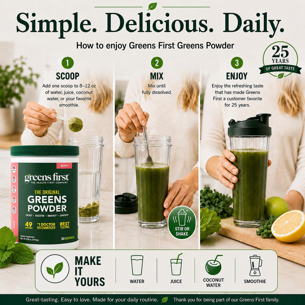 Greens First Original Greens Powder Berry - 30 Servings - image 7