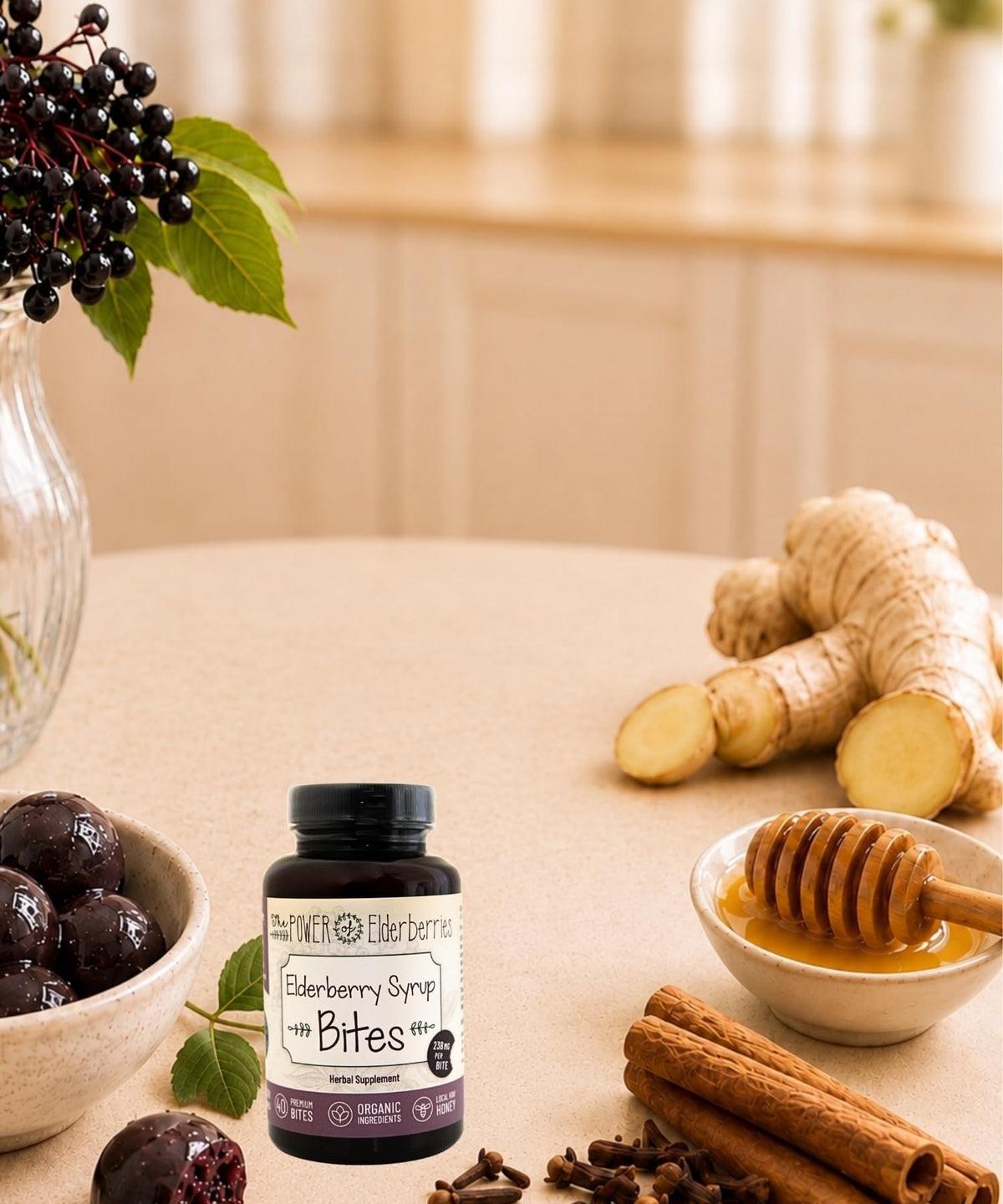 The POWER of Elderberries Elderberry Syrup Bites Immune Support - 40 Count - image 7